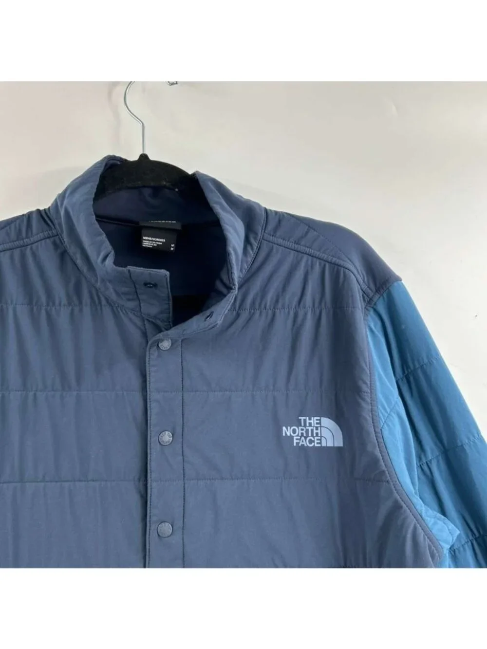 The North Face Mountain Sweatshirt 3.0 Anorak Jacket Men's Medium Blue Quilted